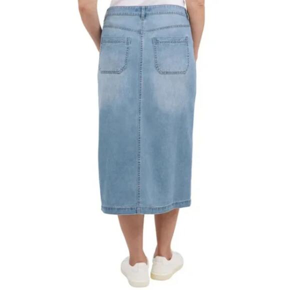 Wrangler Women's Midi Denim Skirt (Size 2) - NWT - Picture 2 of 8